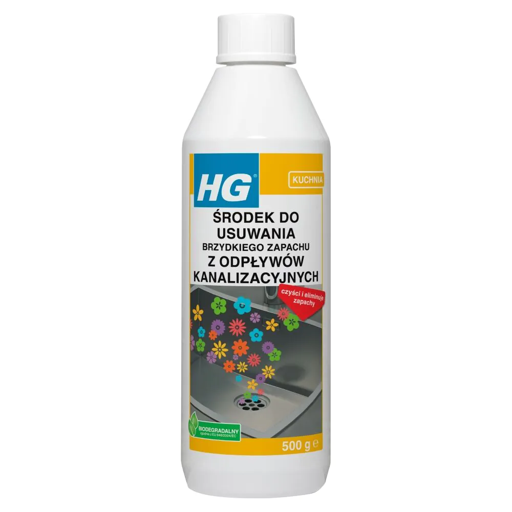 HG Środek do usuwania brzydkiego zapachu z odpływów kan. 500 ml
