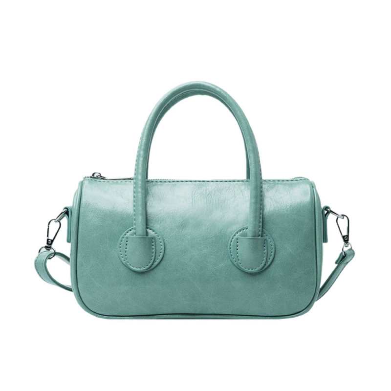 Borsa a tracolla semplice di alta qualità in tinta unita per tutti i giorni, design borse a tracolla borsa a secchiello in pelle