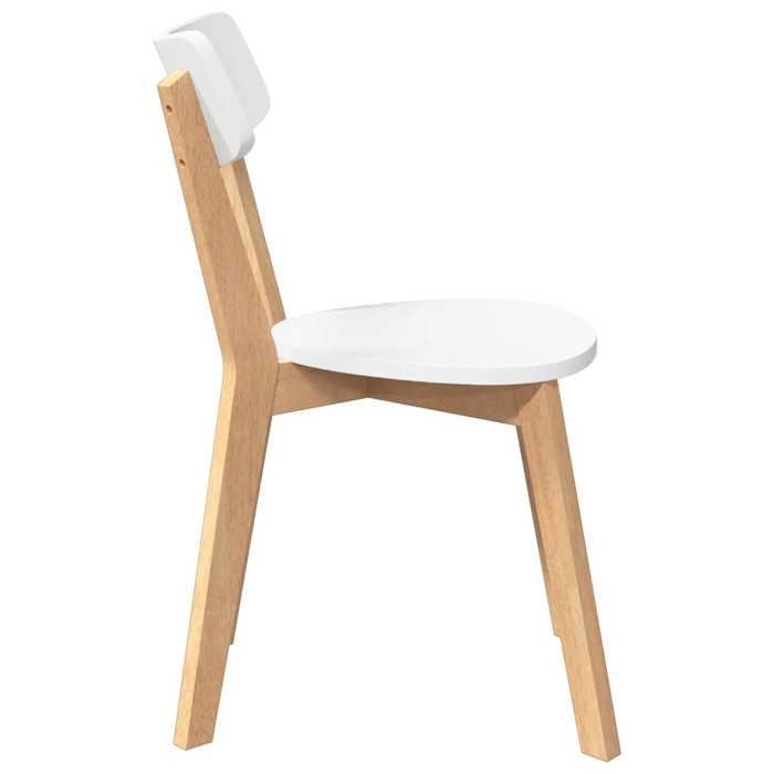 vidaXL Chaises à manger 2 pcs bois massif caoutchouc, chaise à dîner, chaise, chaise de salon, chaises à dîner, chaise de 4102434