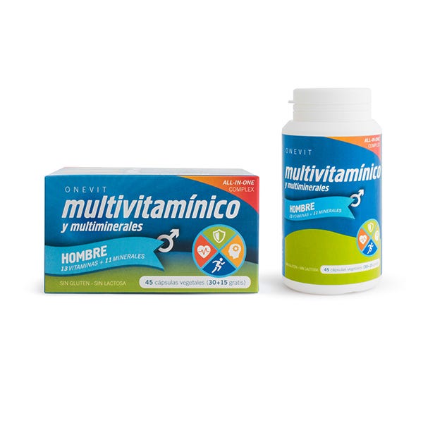 Onevit multivitamin pro muže 45 rostlinných kapslí | 45 jednotek