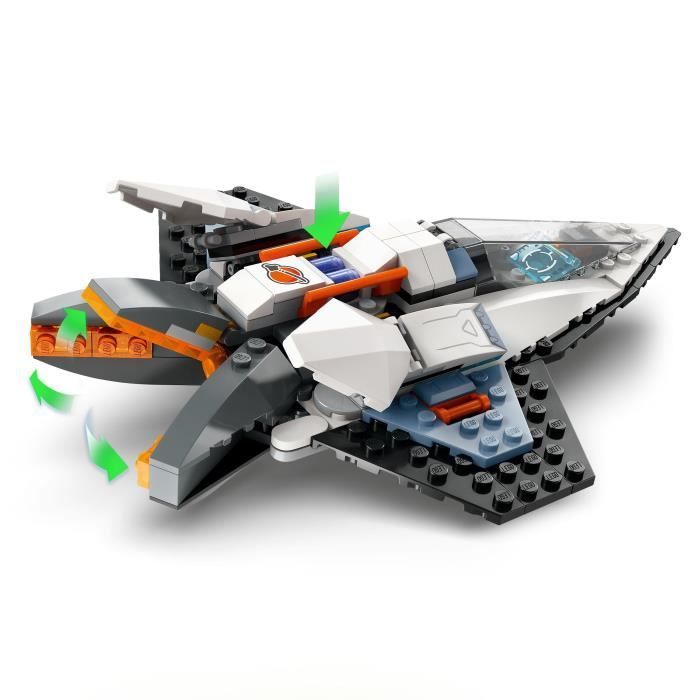 LEGO® 60430 City Le Vaisseau Interstellaire, Jouet sur l'Espace, Cadeau Enfants Dès 6 Ans, Jeu Créatif avec Minifigurines