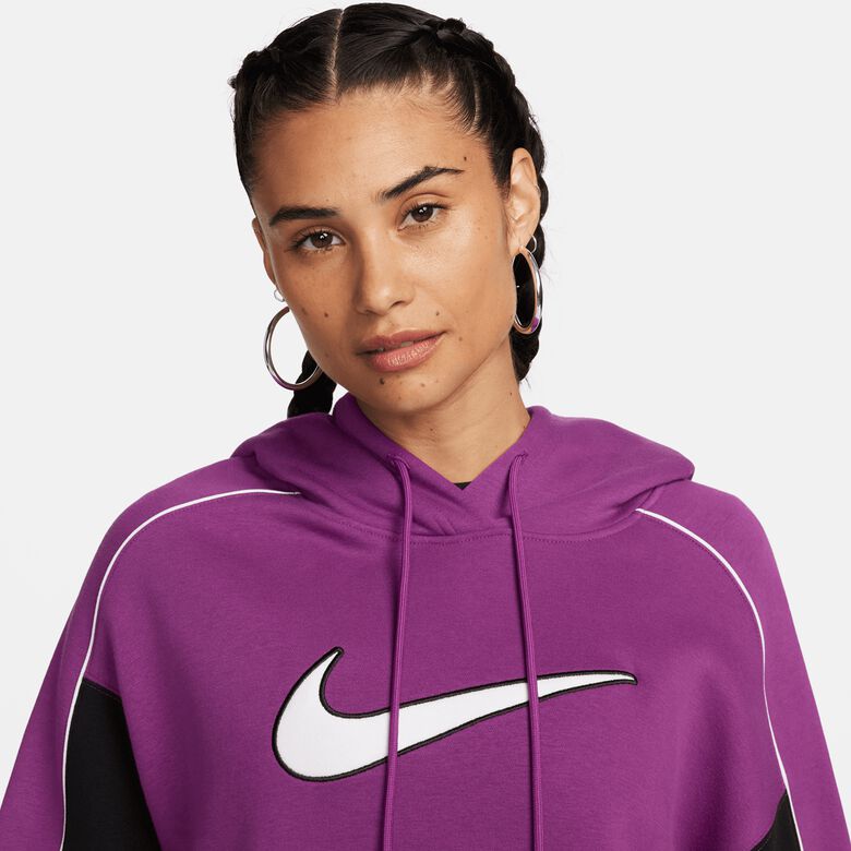 Sudadera con capucha extragrande de felpa deportiva
