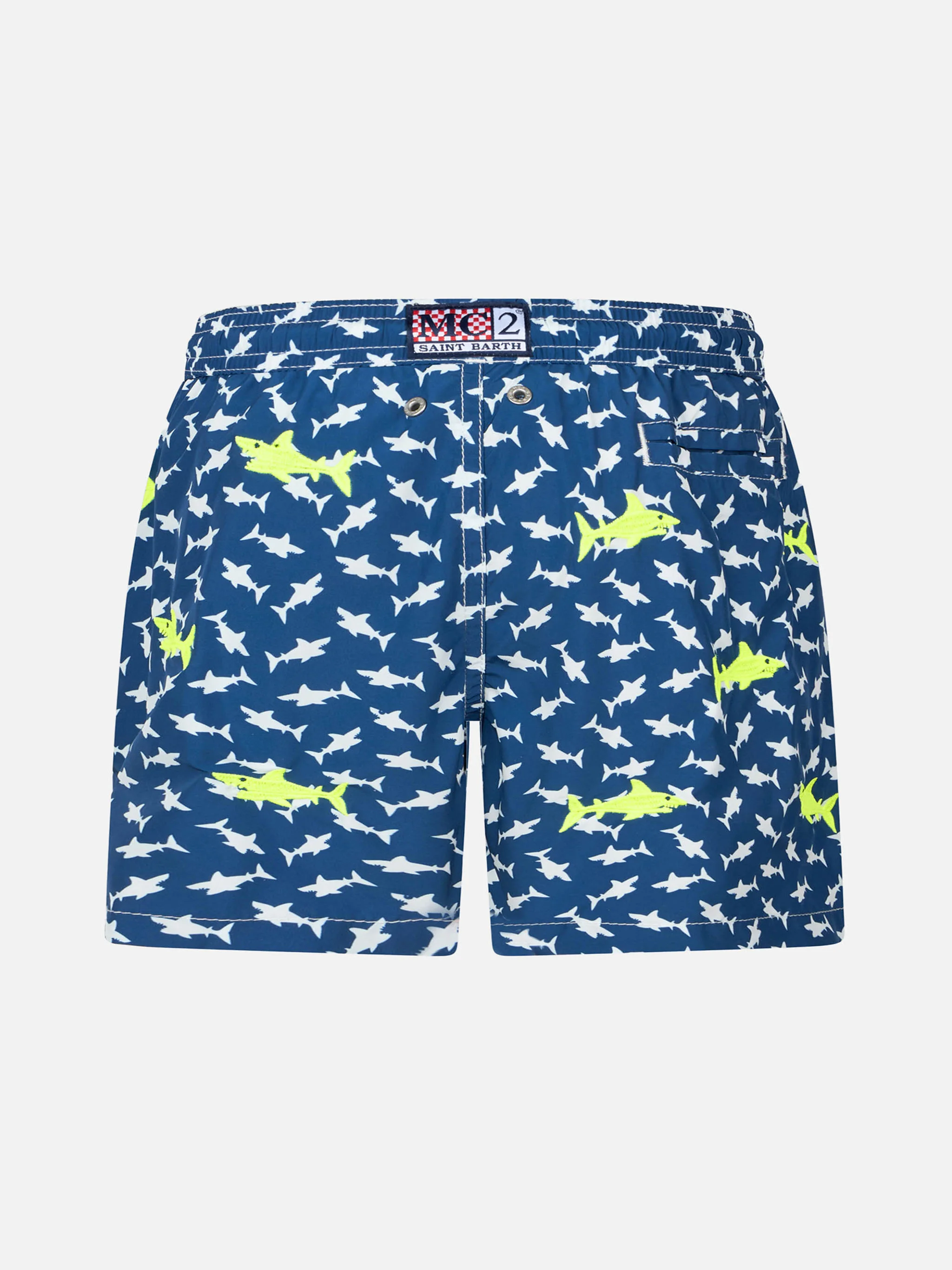 Costume da bagno da bambino in tessuto leggero Jean Lighting con ricam