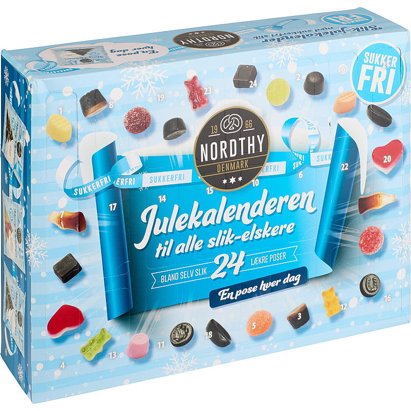 Suikervrije adventskalender 442 g, Nordthy