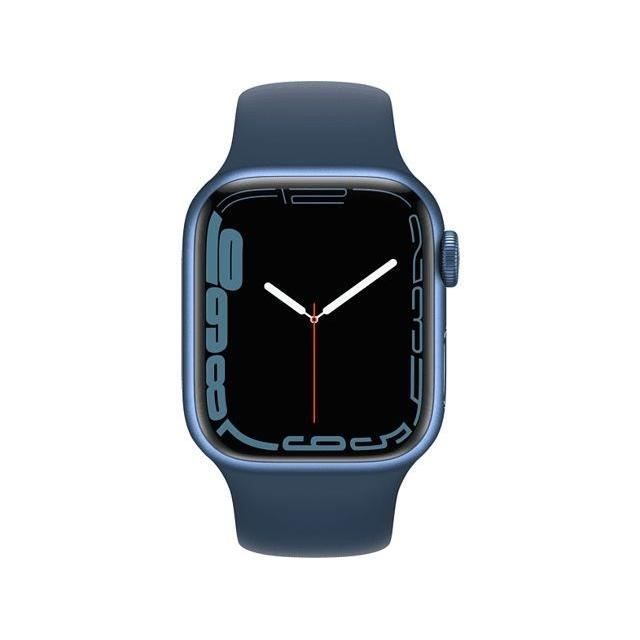 Apple Watch Series 7 GPS 41 - Aluminium Blue - Sport band Blue Navy - Reconditionné - Excellent état