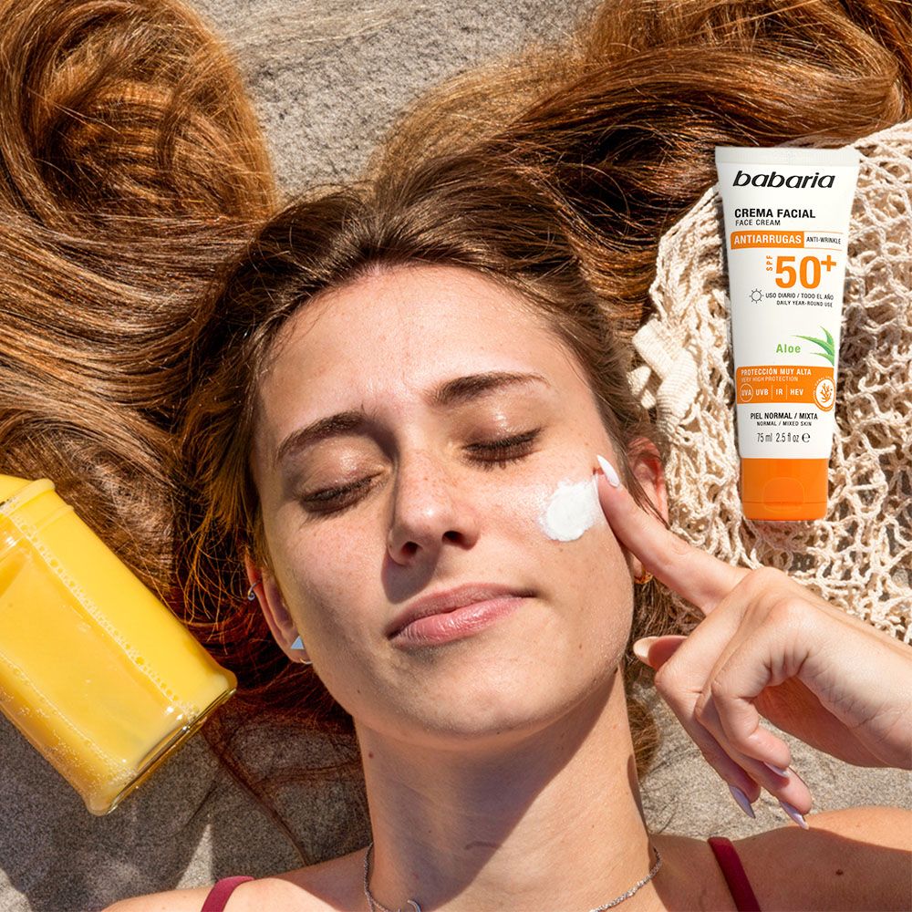 Krema za sunčanje lica s aloe verom SPF 50 Zaštita lica