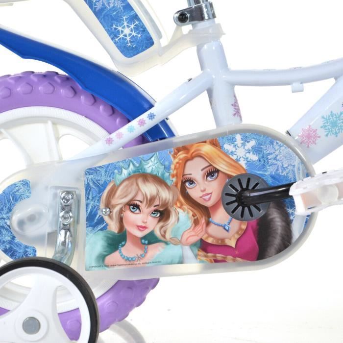 Kinderfiets van 30 cm - SNOW QUEEN - 30 cm - 3 tot 5 jaar - Blauw - Staal