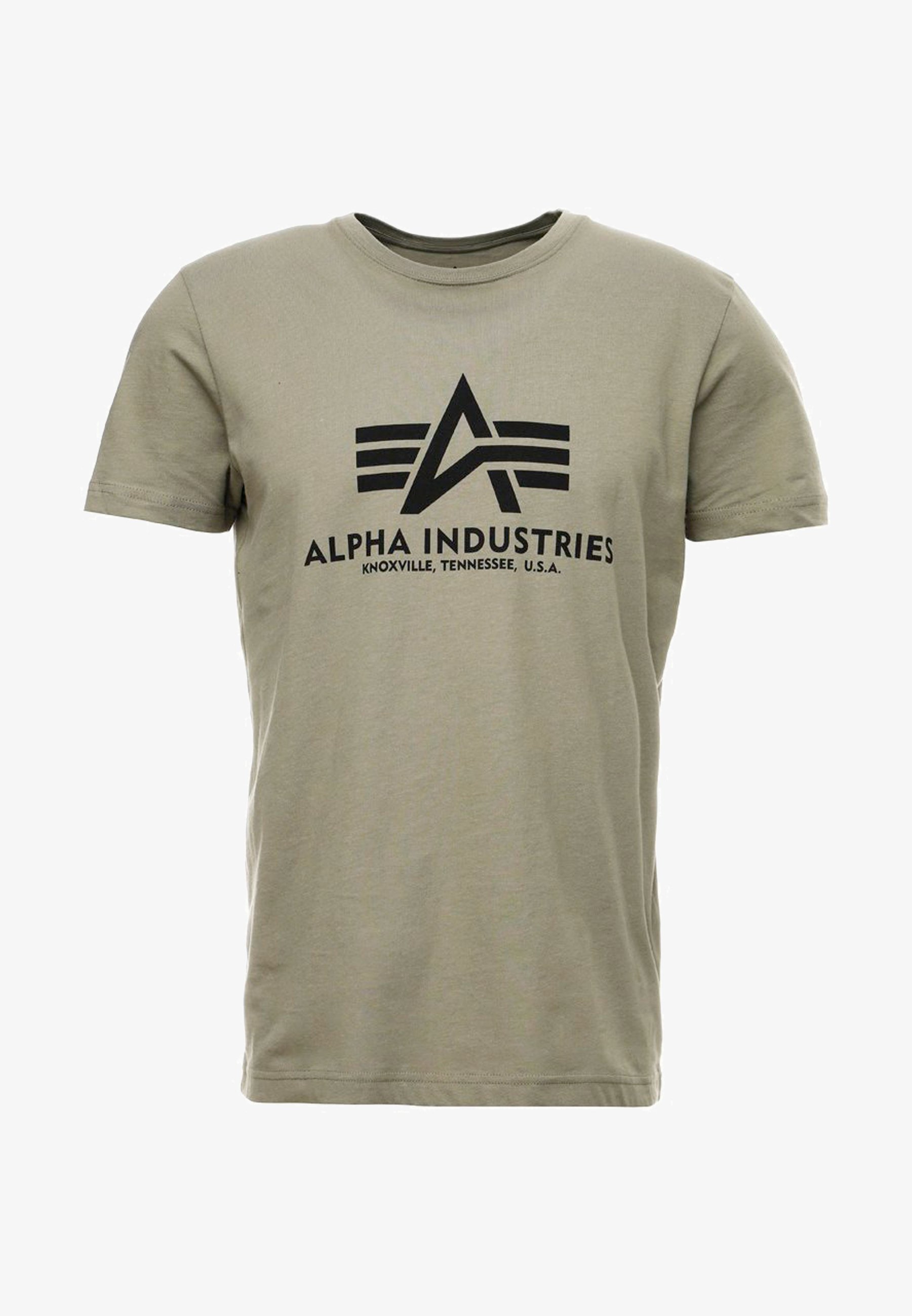 Alpha Industries T-shirt met print - olijfgroen