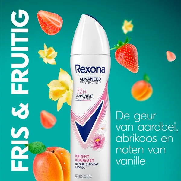 Rexona Advanced Protection Bright Bouquet 72H antiperspirant sprej 150ml