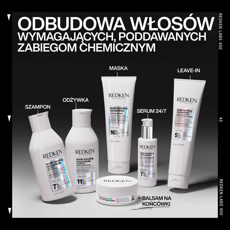 „Redken Acidic Bonding Concentrate“ regeneruojamasis balzamas nuo išsišakojusių plaukų galiukų