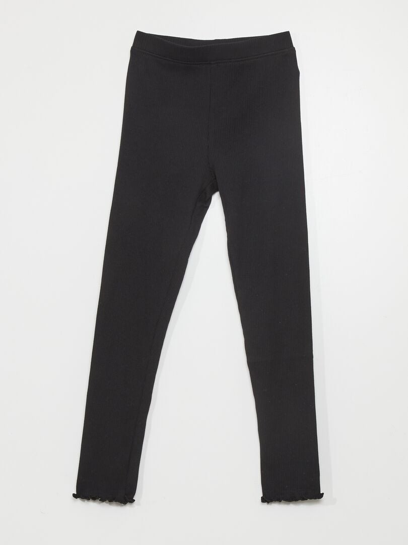 Set van 2 geribbelde leggings - WIT