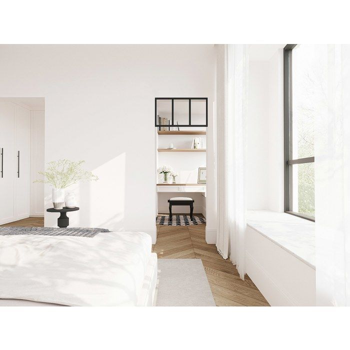 Ventana de taller de aluminio con recubrimiento en polvo - 73 x 40 cm - Negra - BAYVIEW