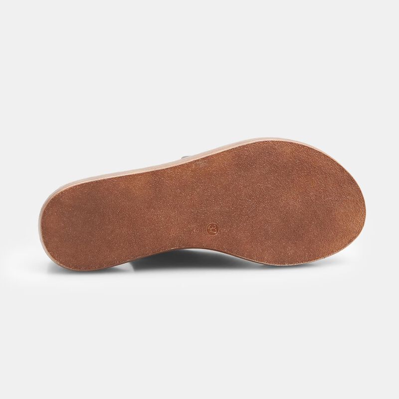 BATA damessandalen met hak van leer