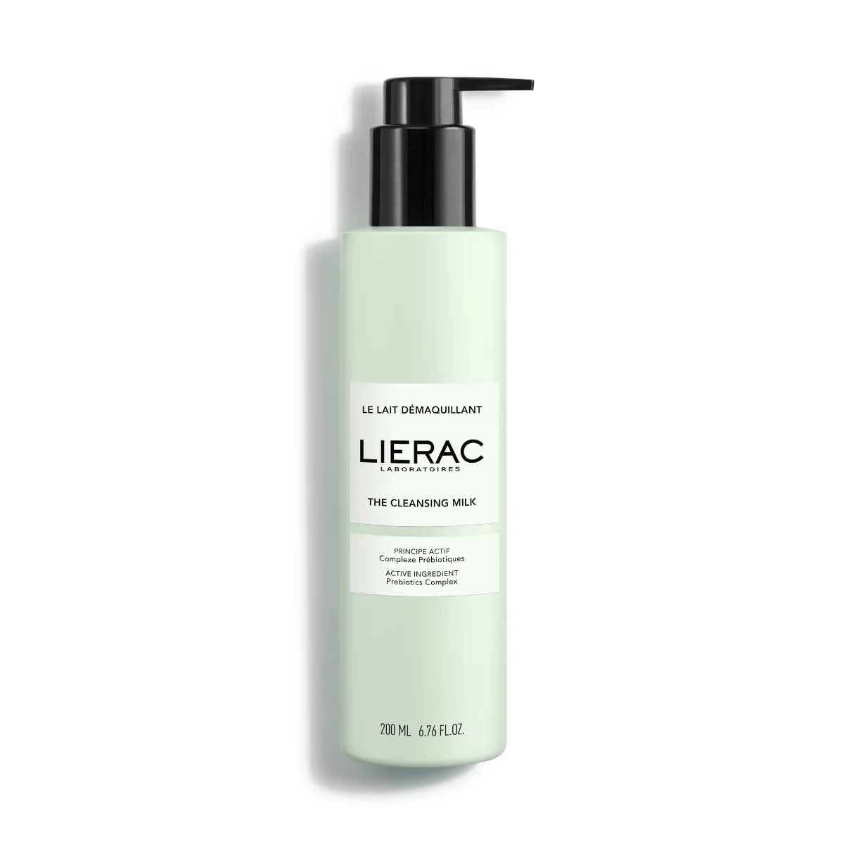 LIERAC Lierac reinigingsmelk 200 ml, effectief tegen make-up en onzuiverheden.