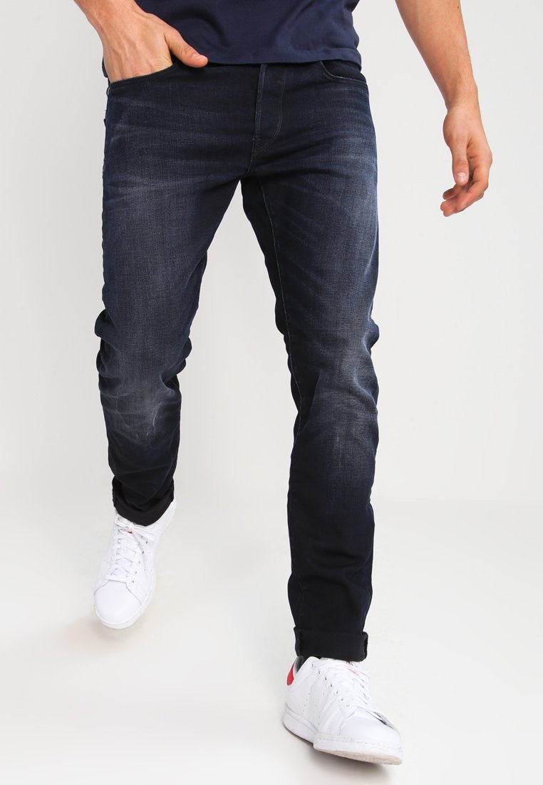G-STAR 3301 SLIM - Jeansy slim fit - siro black stretch denim