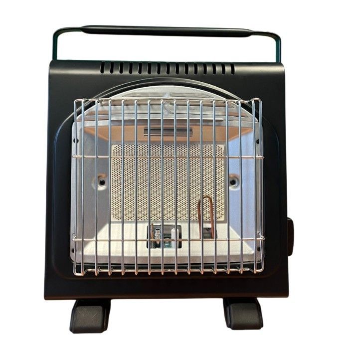 Chauffage à gaz portable 1700W Céramique + 8 Cartouches gaz Allumage Piezo Thermocouple ODS Camping Pêche INTEC