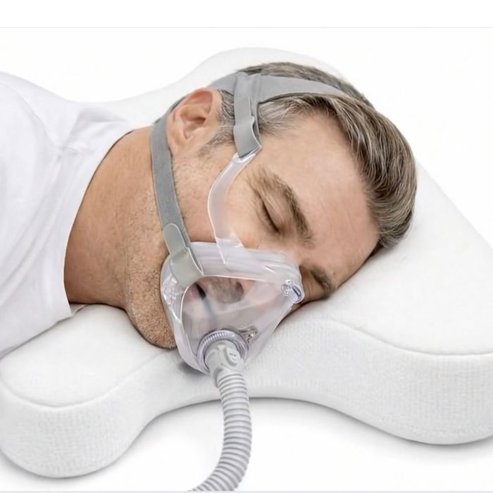 Oreiller Ergonomique - INPHYSIO - PPC/CPAP - Hauteur Ajustable 4 Niveaux - Mousse à Mémoire - Housse Douce