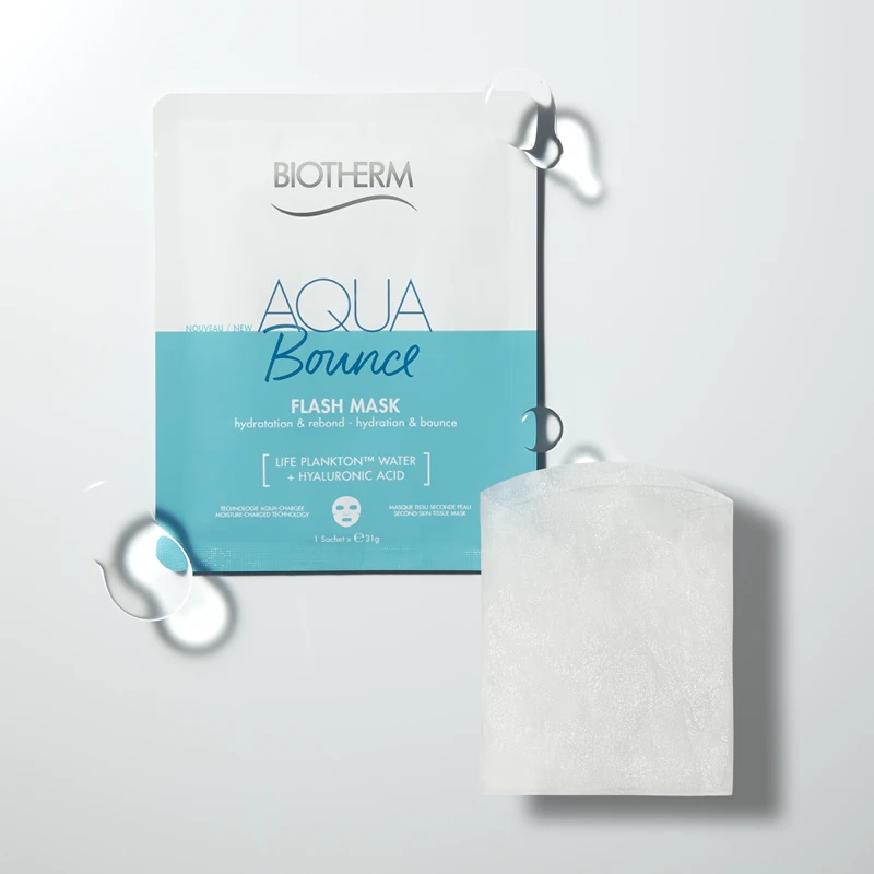 Biotherm Aqua Bounce Flash Mask lakštinė veido kaukė