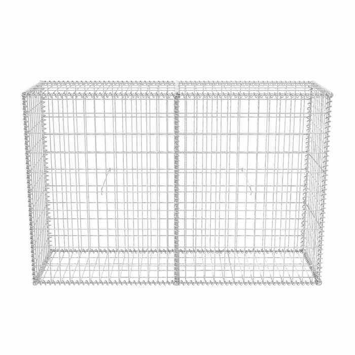 vidaXL Cesta de gaviones de acero 150x50x100 cm para muros de jardín y vallas 142551
