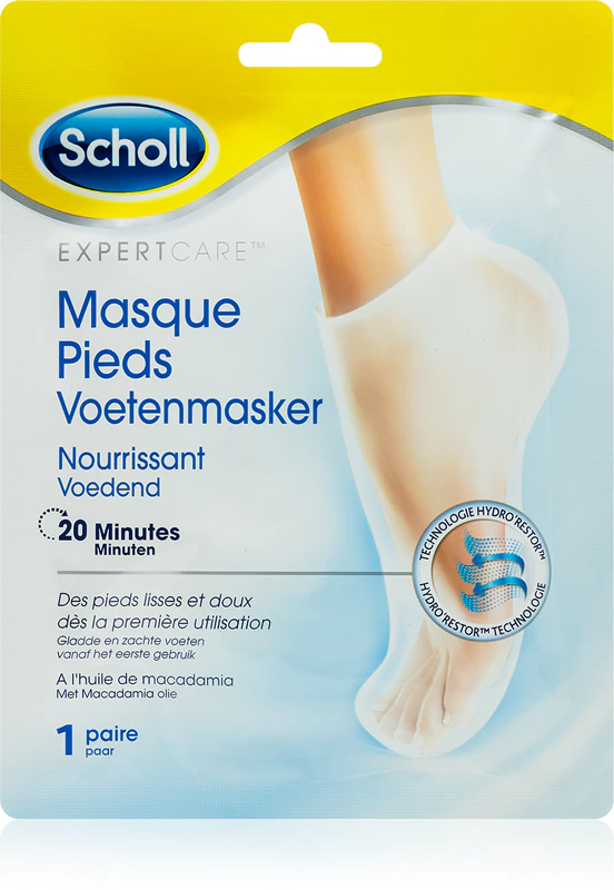 Máscara Nutritiva Profunda para Pernas Scholl Pedimask™ com Óleo de Macadâmia