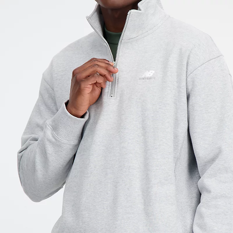 Homme Athletics Remastered French Terry 1/4 Zip - ATHLETIC GRAY