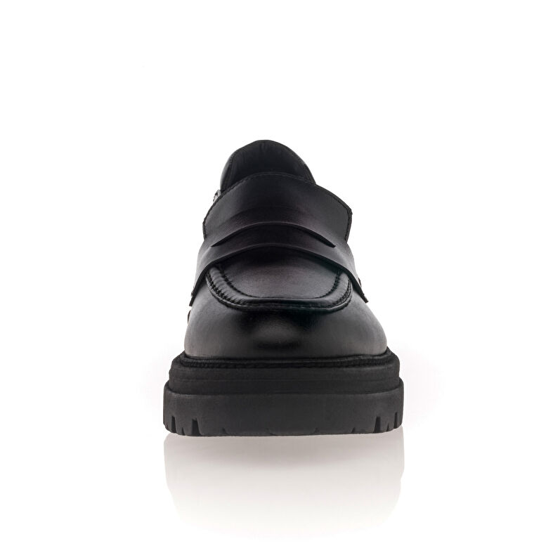 Svarte loafers/båtsko til dame