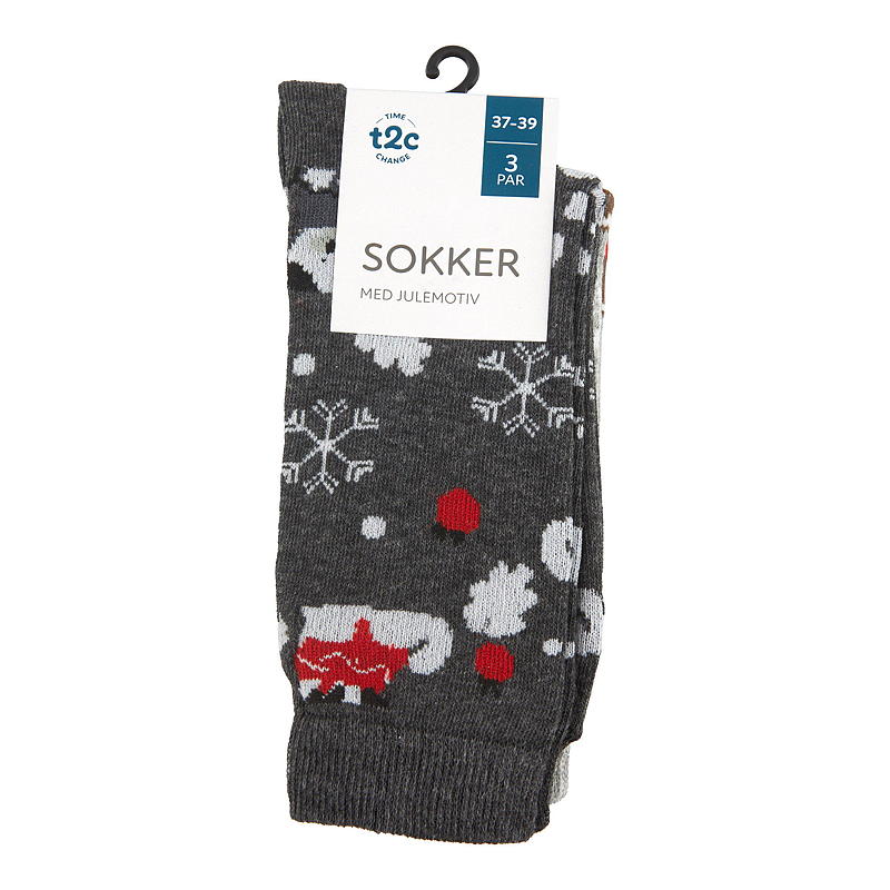 Time 2 Change-sockor 3-pack Julmönster