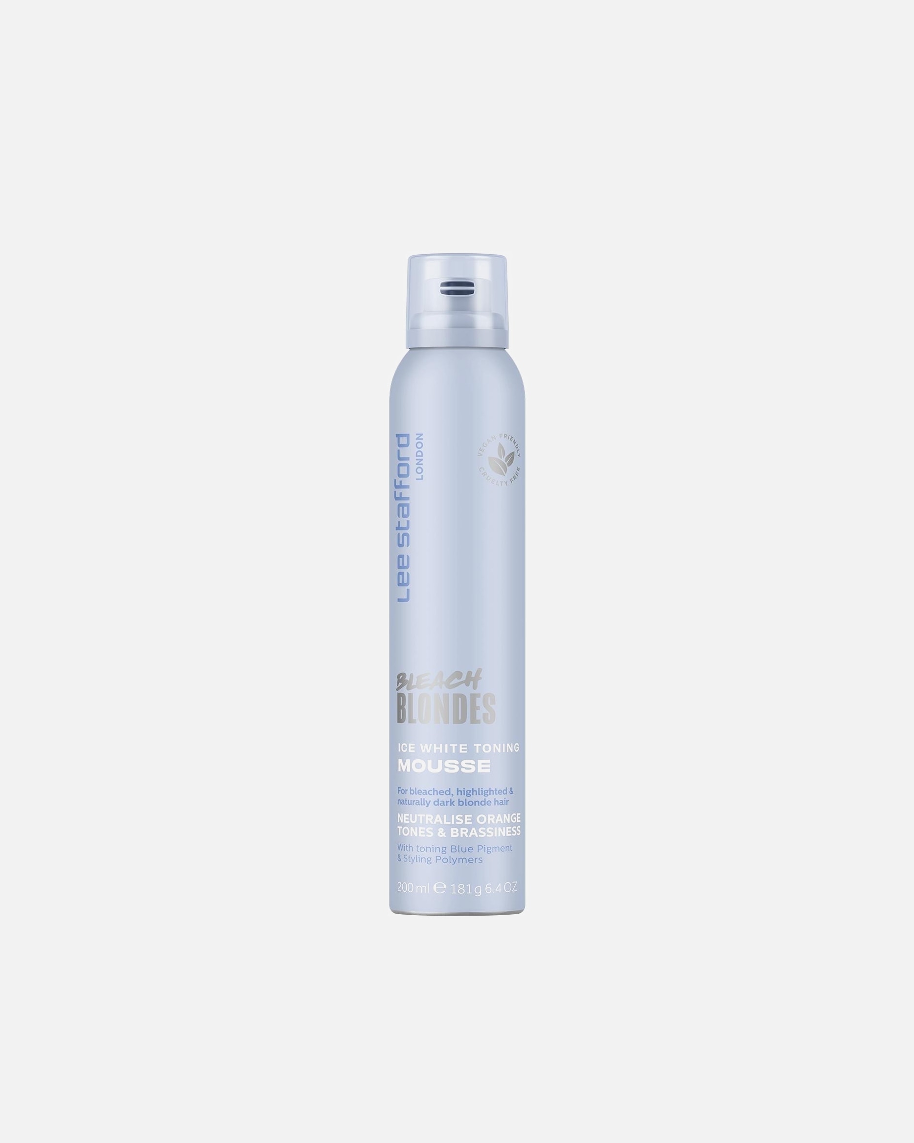 Αφρός μαλλιών Lee Stafford Bleach Blondes Ice White Toning Mousse - 200 ml