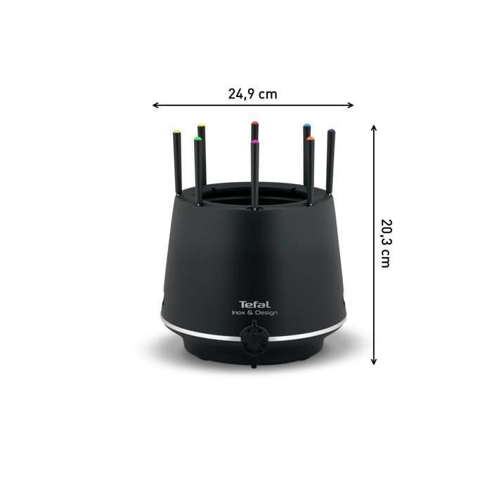 Olla para fondue Tefal EF265812 de acero inoxidable con base aislante - Diseño de nueva generación