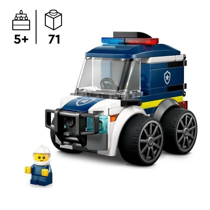 LEGO City 60481 Veicoli - Camion della polizia - Set di gioco creativo per bambini dai 5 anni in su - Idea regalo