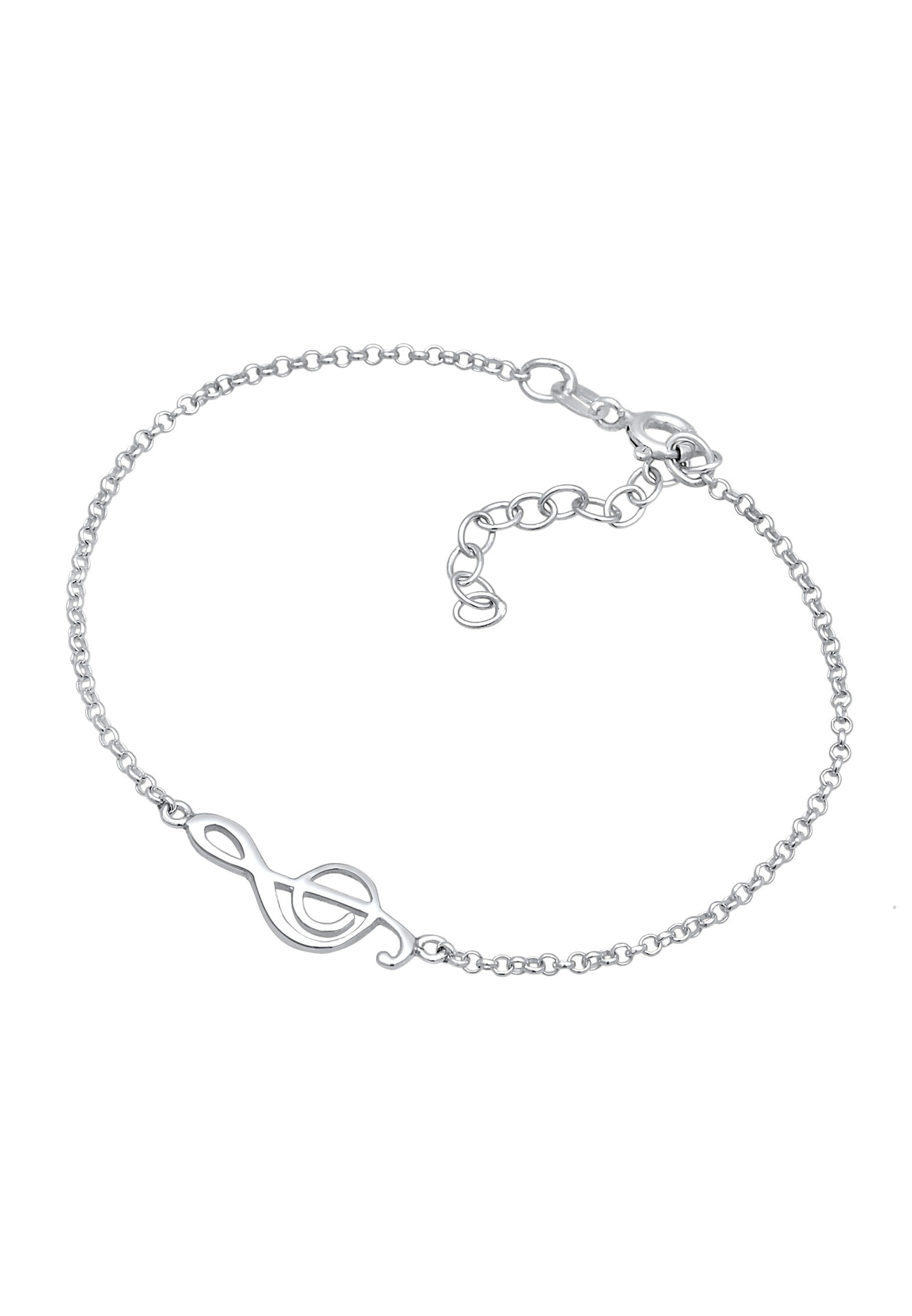Elli Femmes clé de sol Note de musique tendance en argent sterling 925