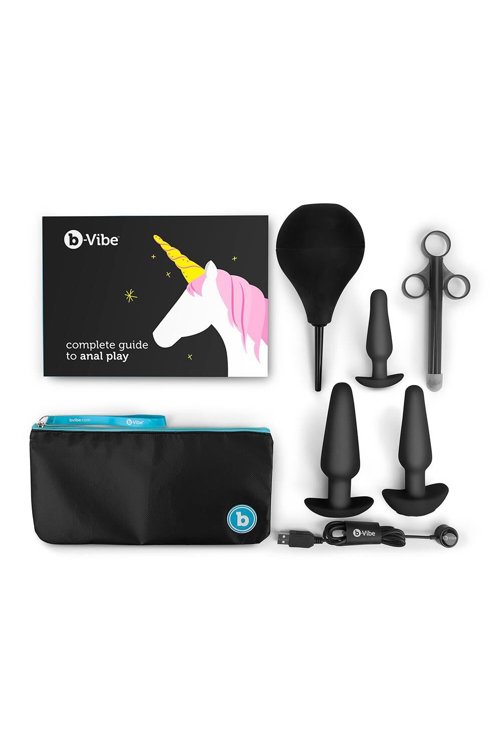 B-Vibe analni edukativni set crne boje