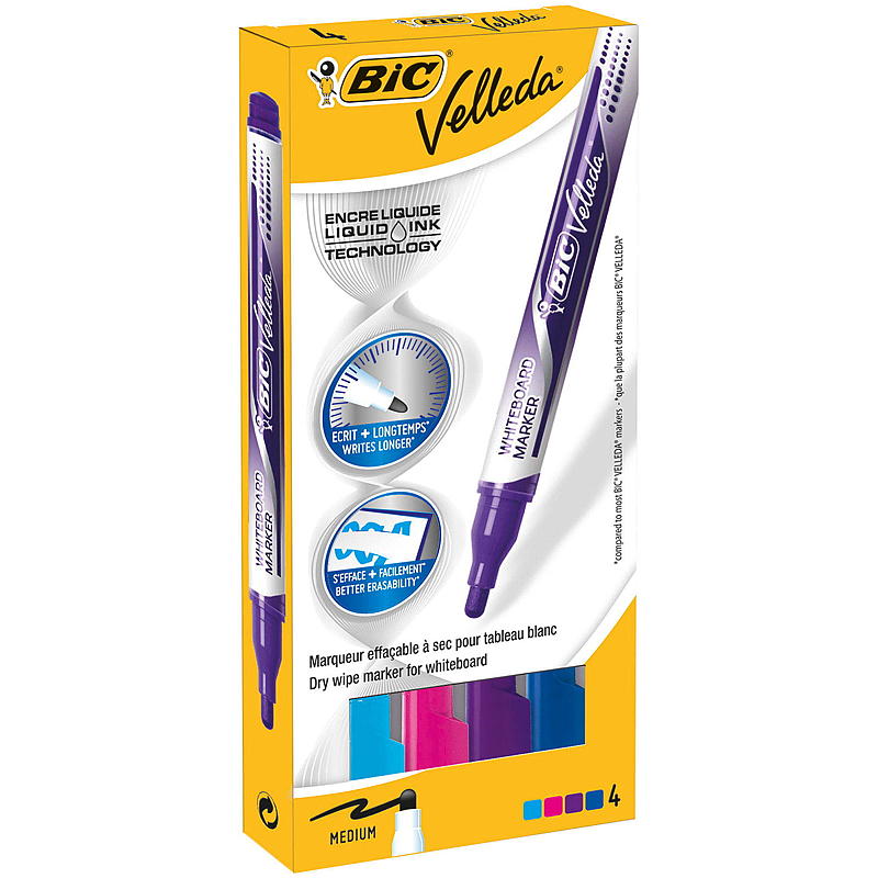 Pennarello per lavagna bianca BIC con penna divertente
