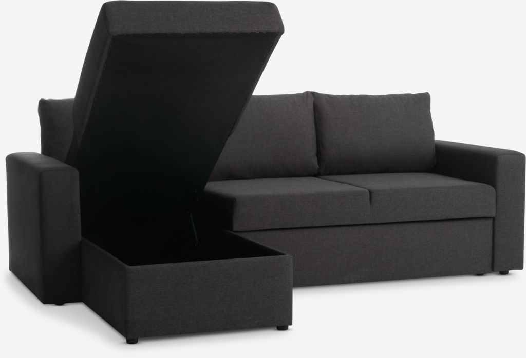 MARSLEV MARSLEV Sofa na razvlačenje s ležaljkom, tamno siva