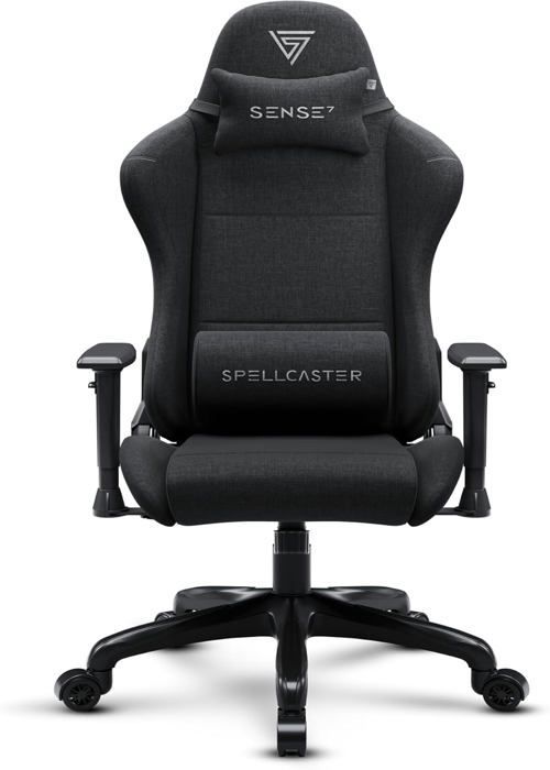 Chaise Gaming - FUKU - Spellcaster - Alcantara Haut de Gamme - Inclinaison 160° - Accoudoirs Réglables