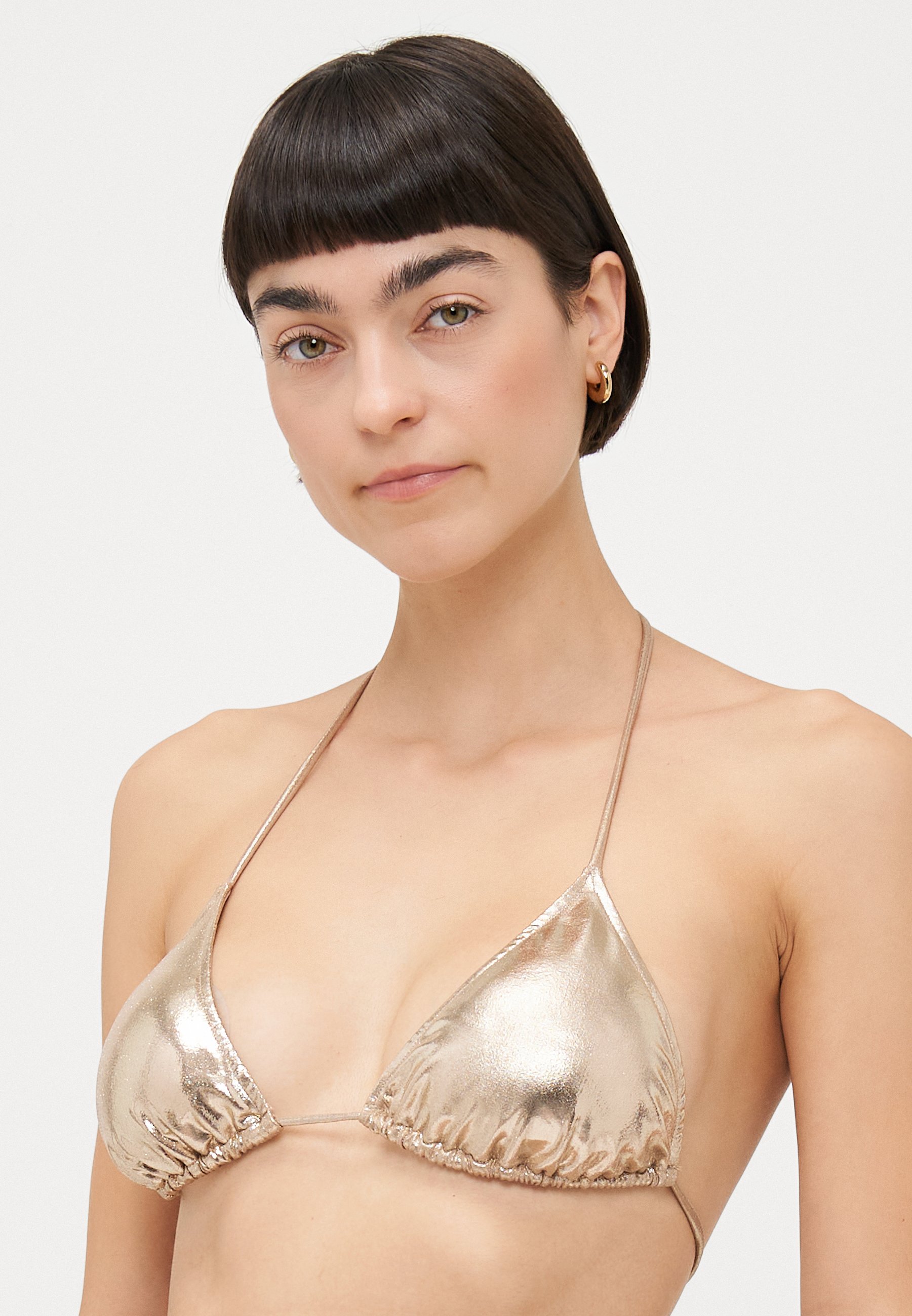 ADRIANA DEGREAS TRIANGLE - Bikini - color oro chiaro