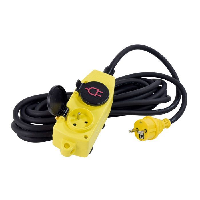 Stanley Fatmax 5m extension cord - 4-socket block
