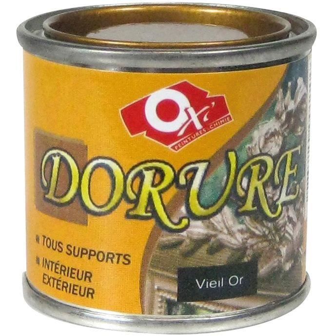 Vernice dorata Old Gold - OXI - 60 ml - Giallo - Per esterni - Finitura satinata