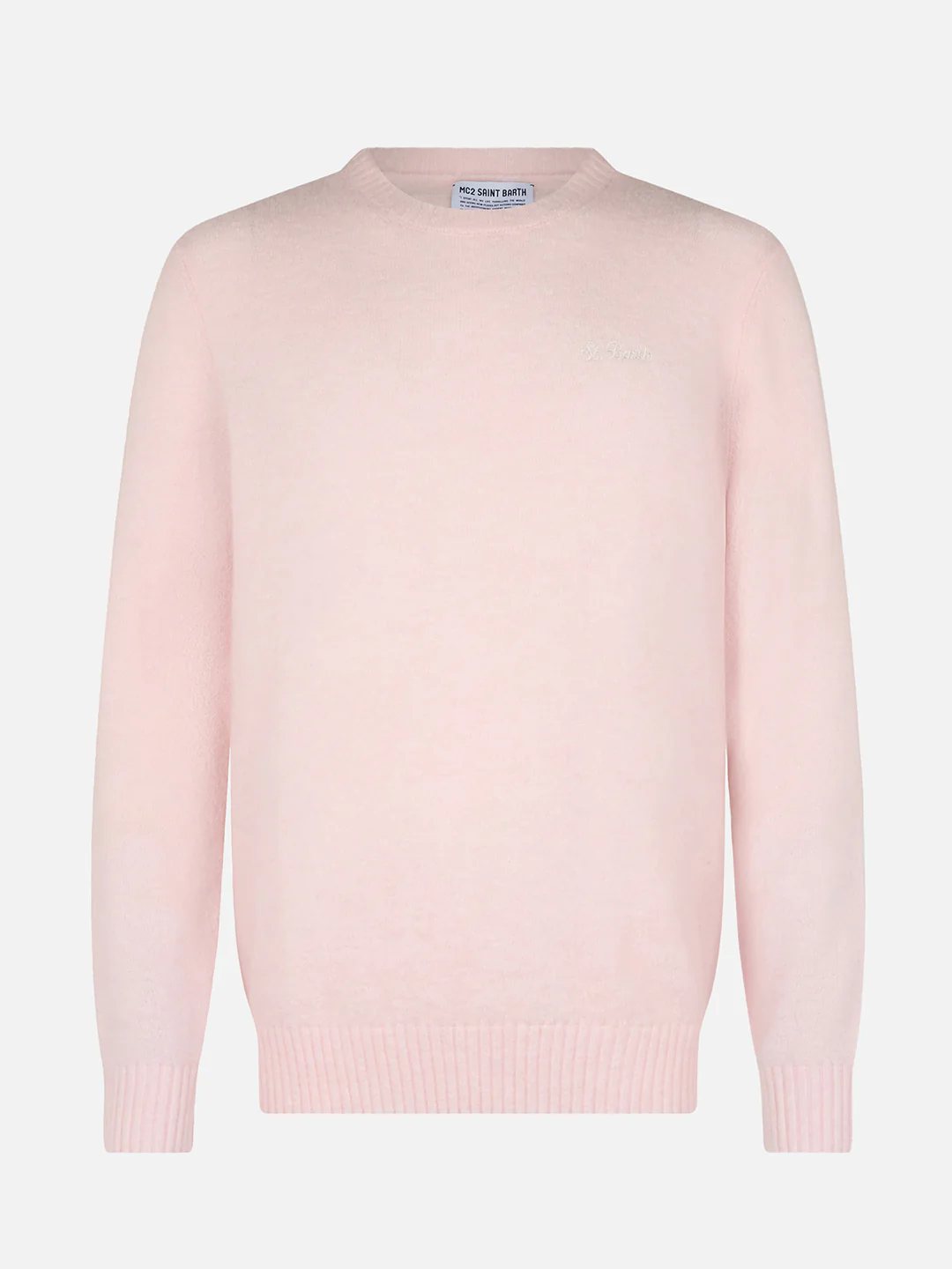 Regent herentrui met ronde hals, roze stretch