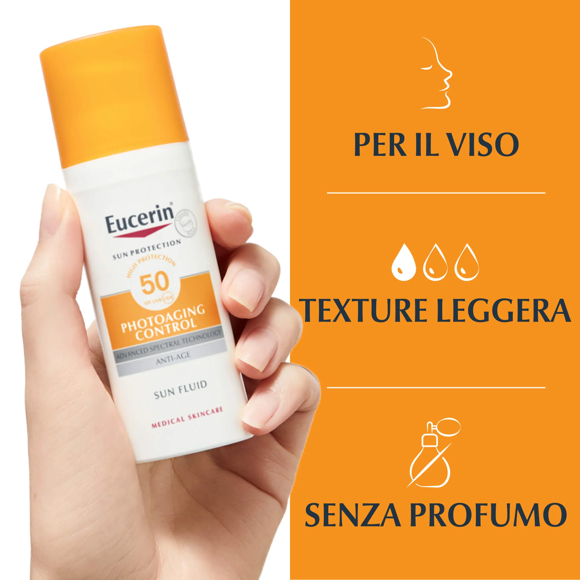 Sun Protection Photoaging Control Face Sun Fluid SPF50 - Solare viso alta prot.