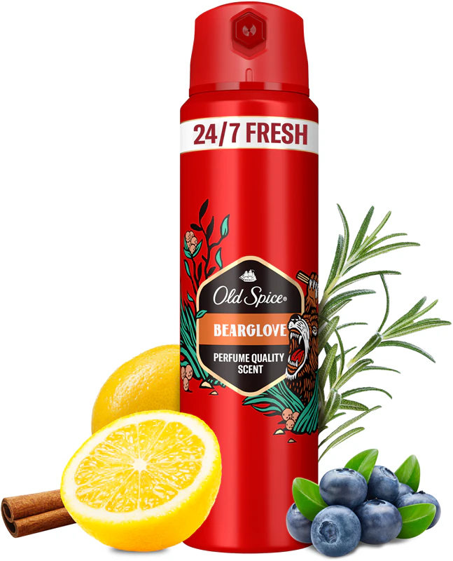 Освіжаючий дезодорант-спрей Old Spice Bearglove для чоловіків