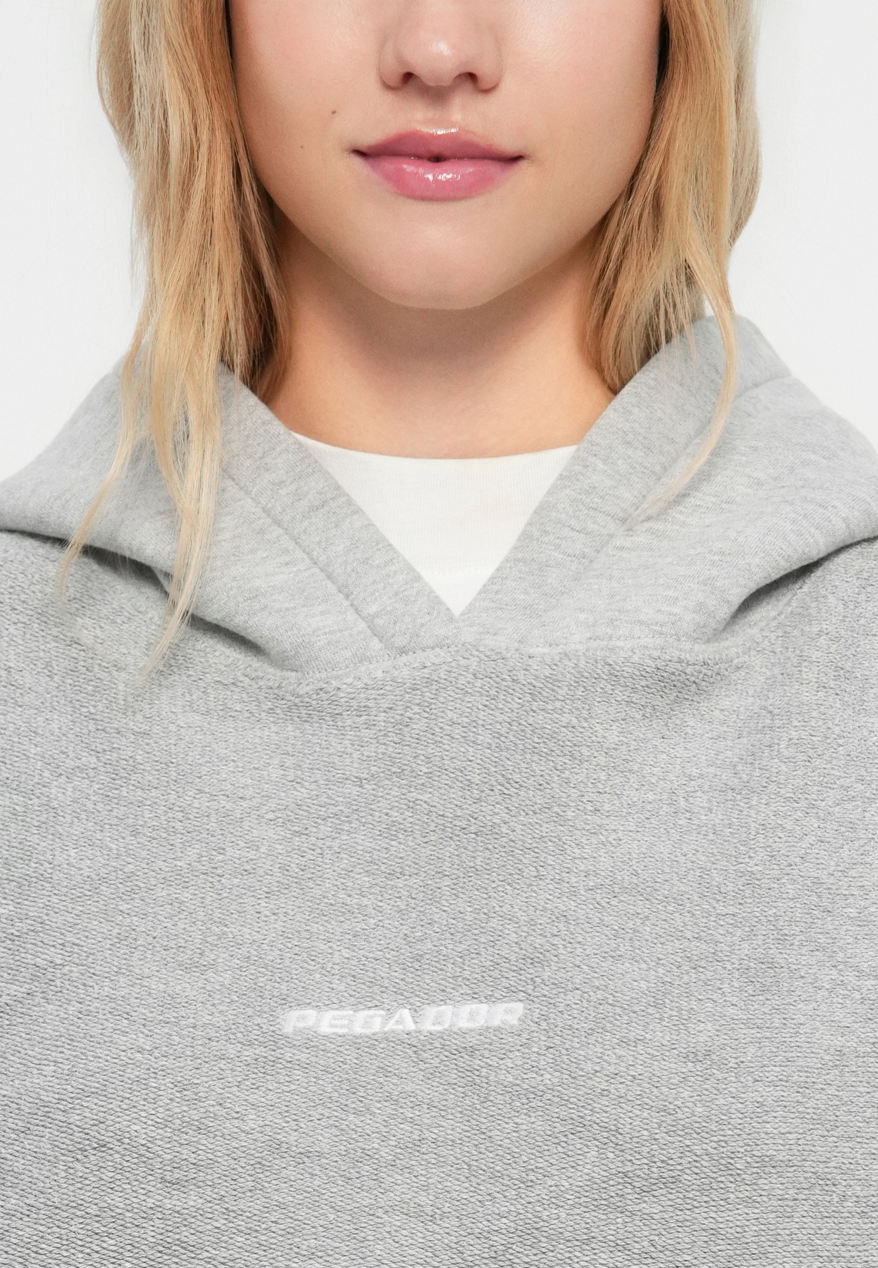 Pegador ESTELA OVERSIZED INSIDE-OUT - Sweat à capuche - gris chiné