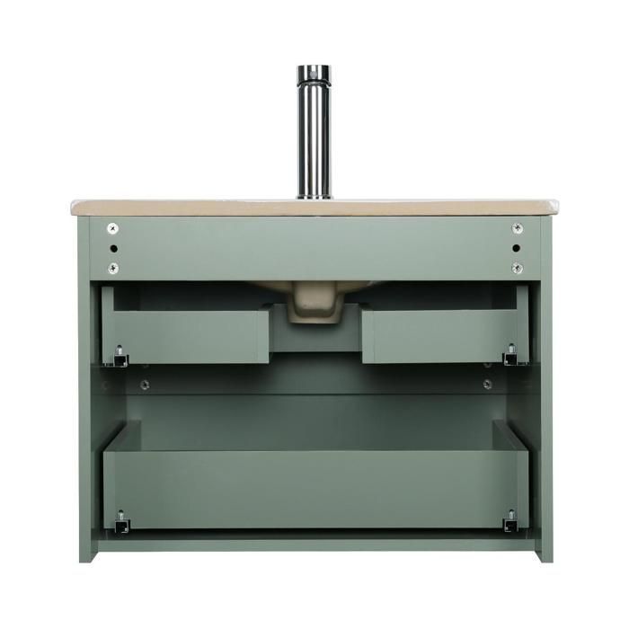 Mobile lavabo singolo SORRENTO da 60 cm + rubinetto + specchio + colonna