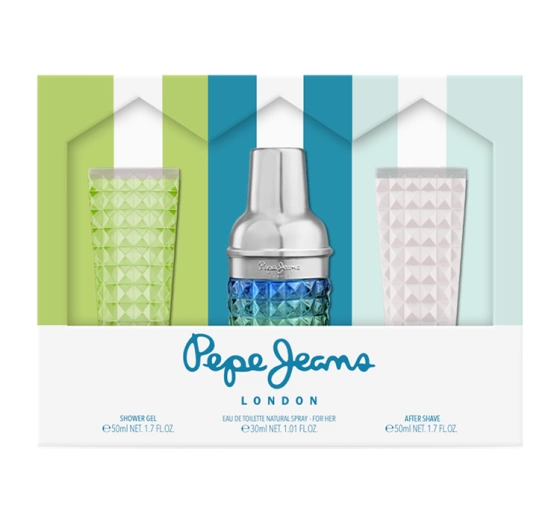 Pepe Jeans Cocktail Edition for Him woda toaletowa spray 30 ml   żel 50 ml   balsam po goleniu 50 ml