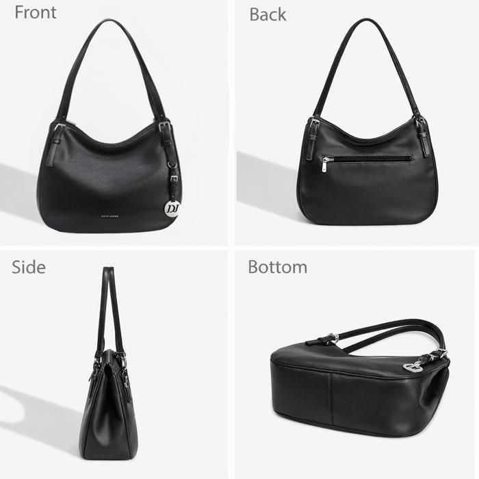 David Jones - Borsa a tracolla da donna in similpelle - Nera