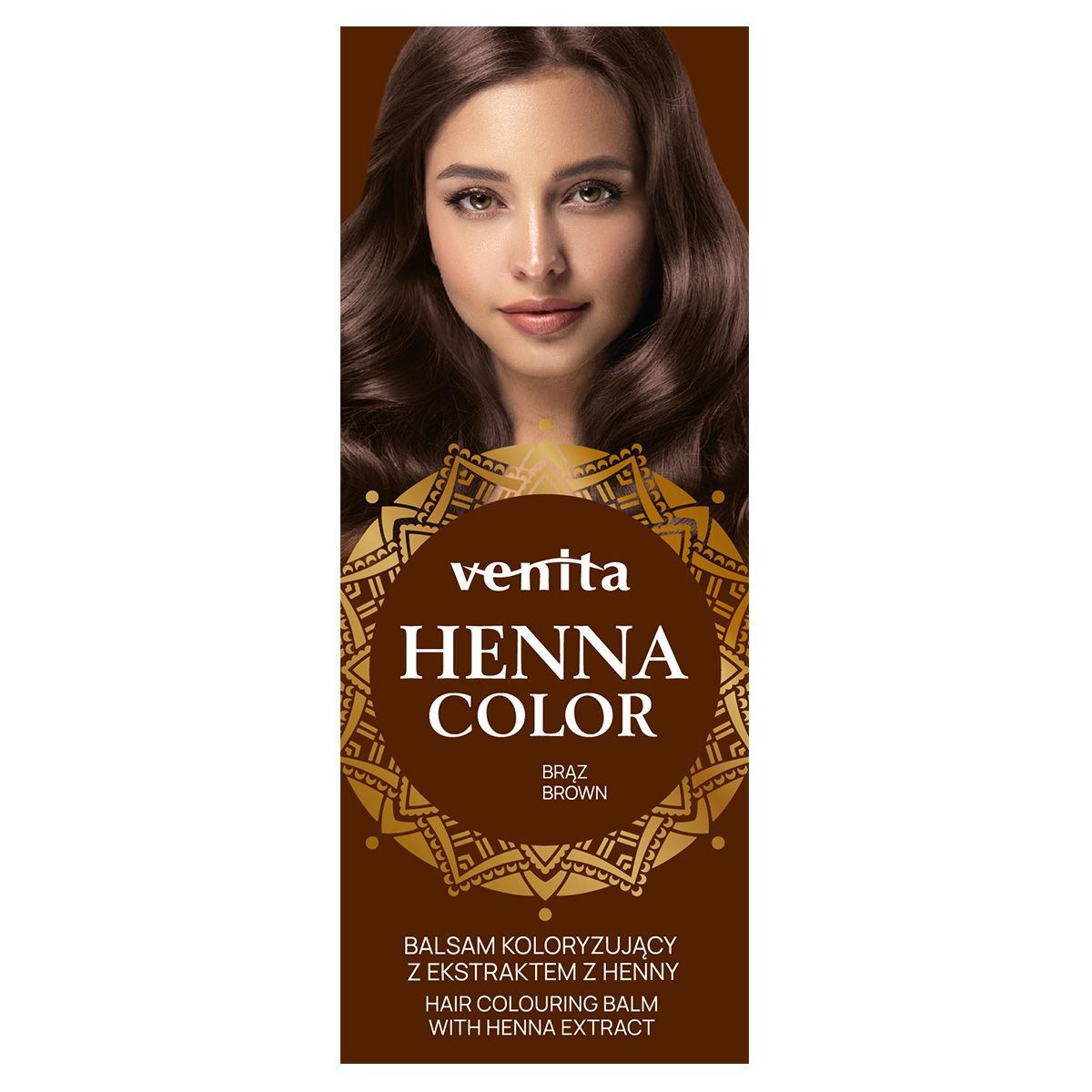 Barvicí balzám na vlasy Venita s extraktem z henny, hnědá č. 15, 75ml Henna Color