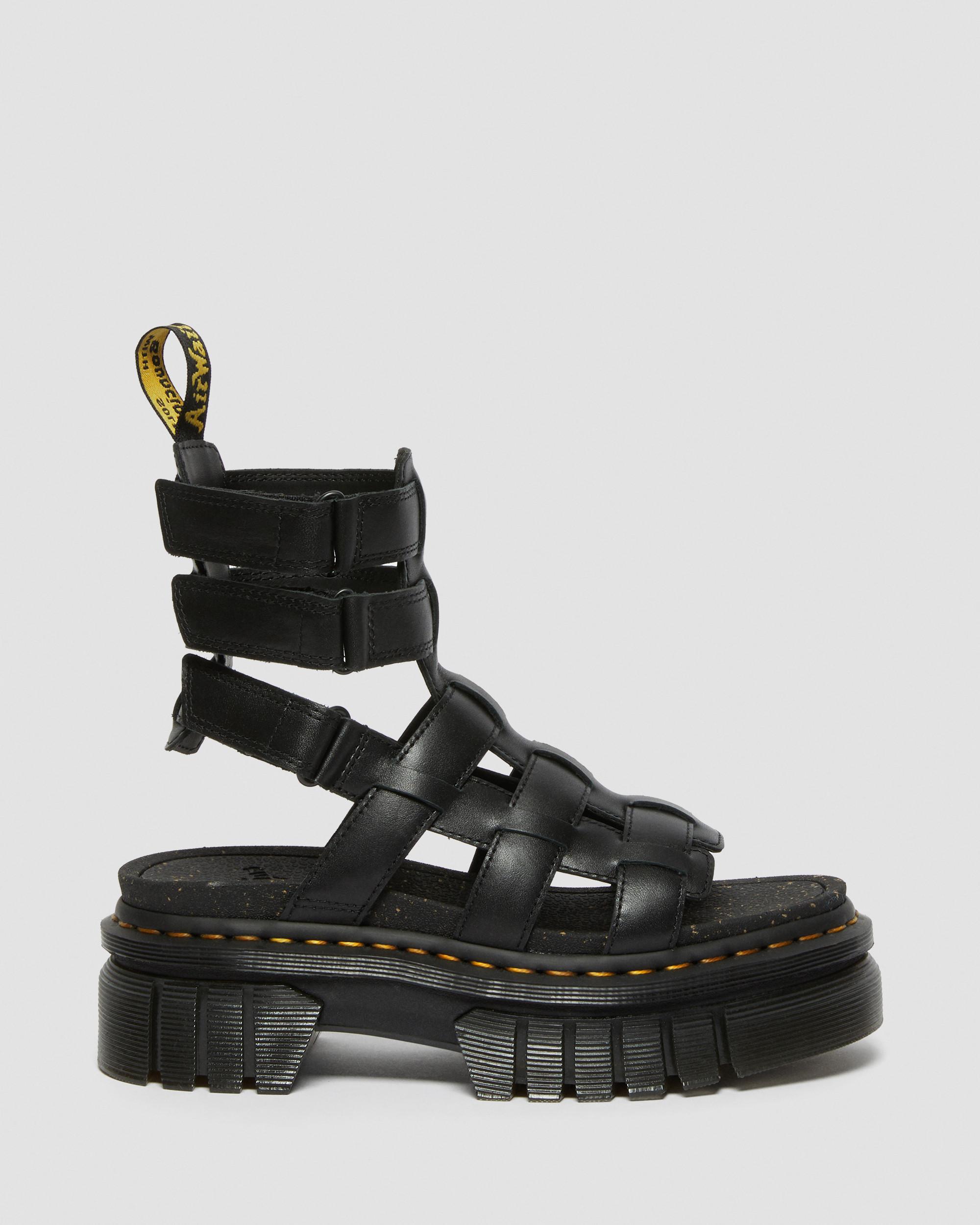 Ricki Nappa Lux Leder Gladiator Plateausandalen