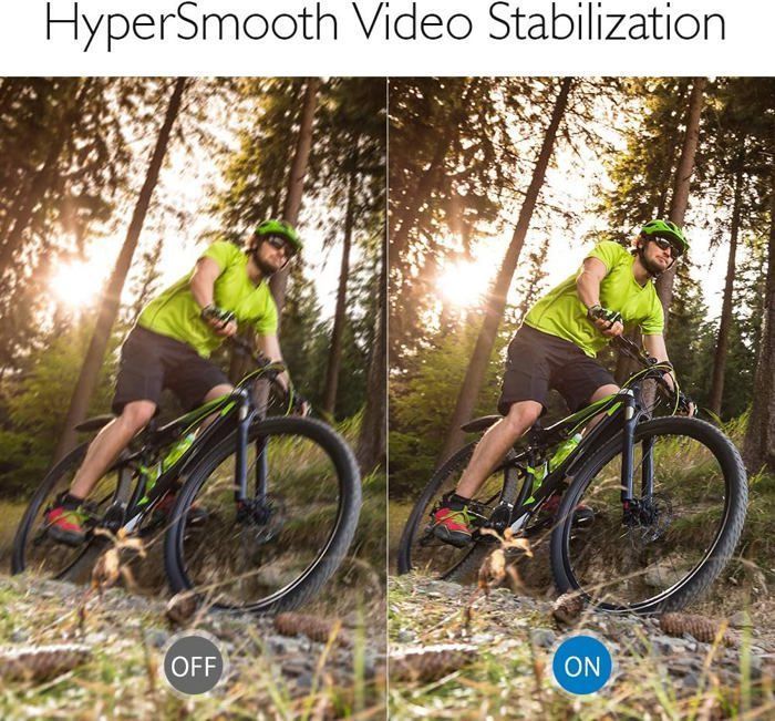 Caméra Sport AKASO V50 ELite Etanche 4K-60fps 20 Millions Pixels avec Carte Mémoire Extreme 64Go Noir