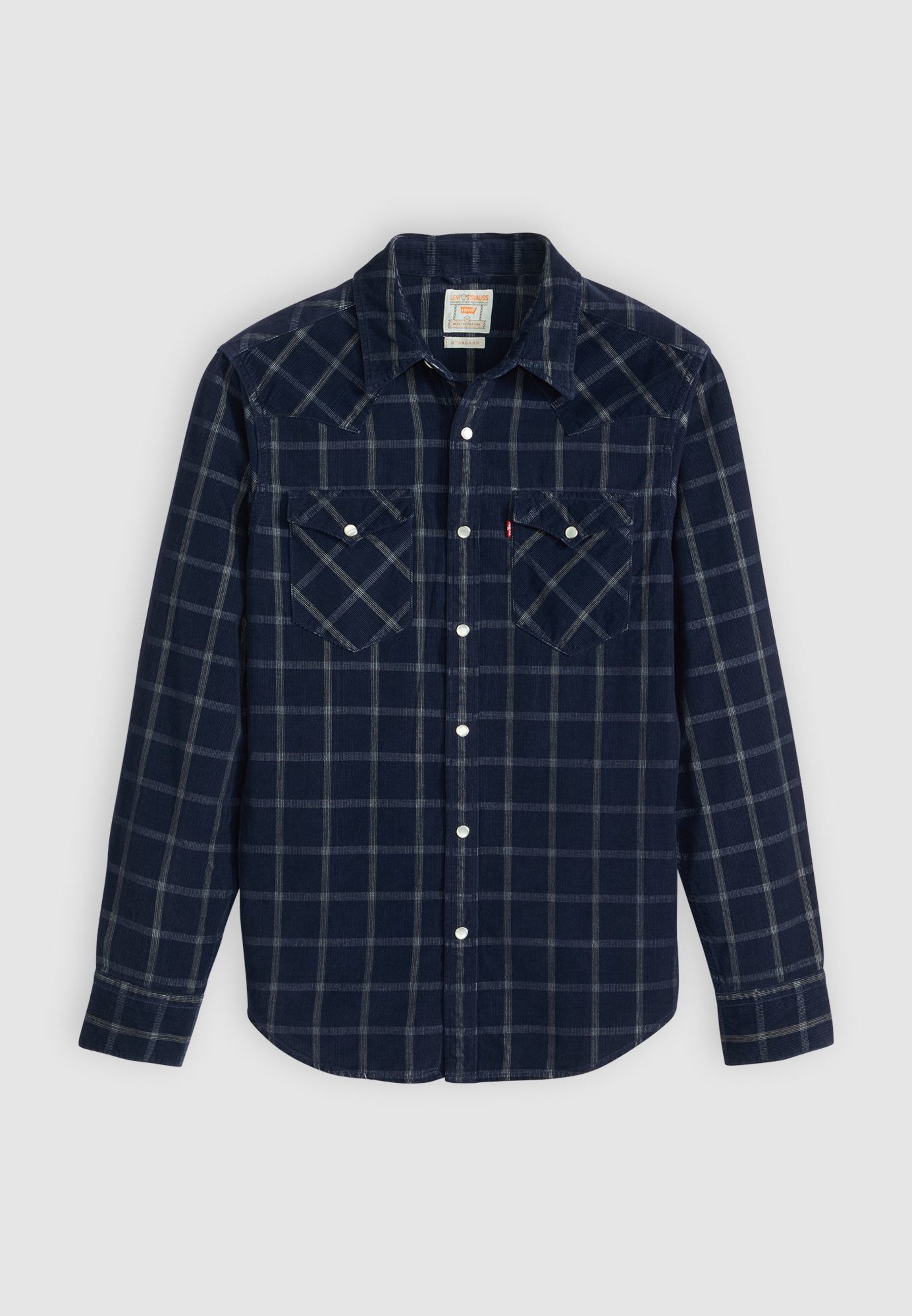 Levi's® BARSTOW WESTERN STANDARD - Camicia - velluto a coste indaco dory