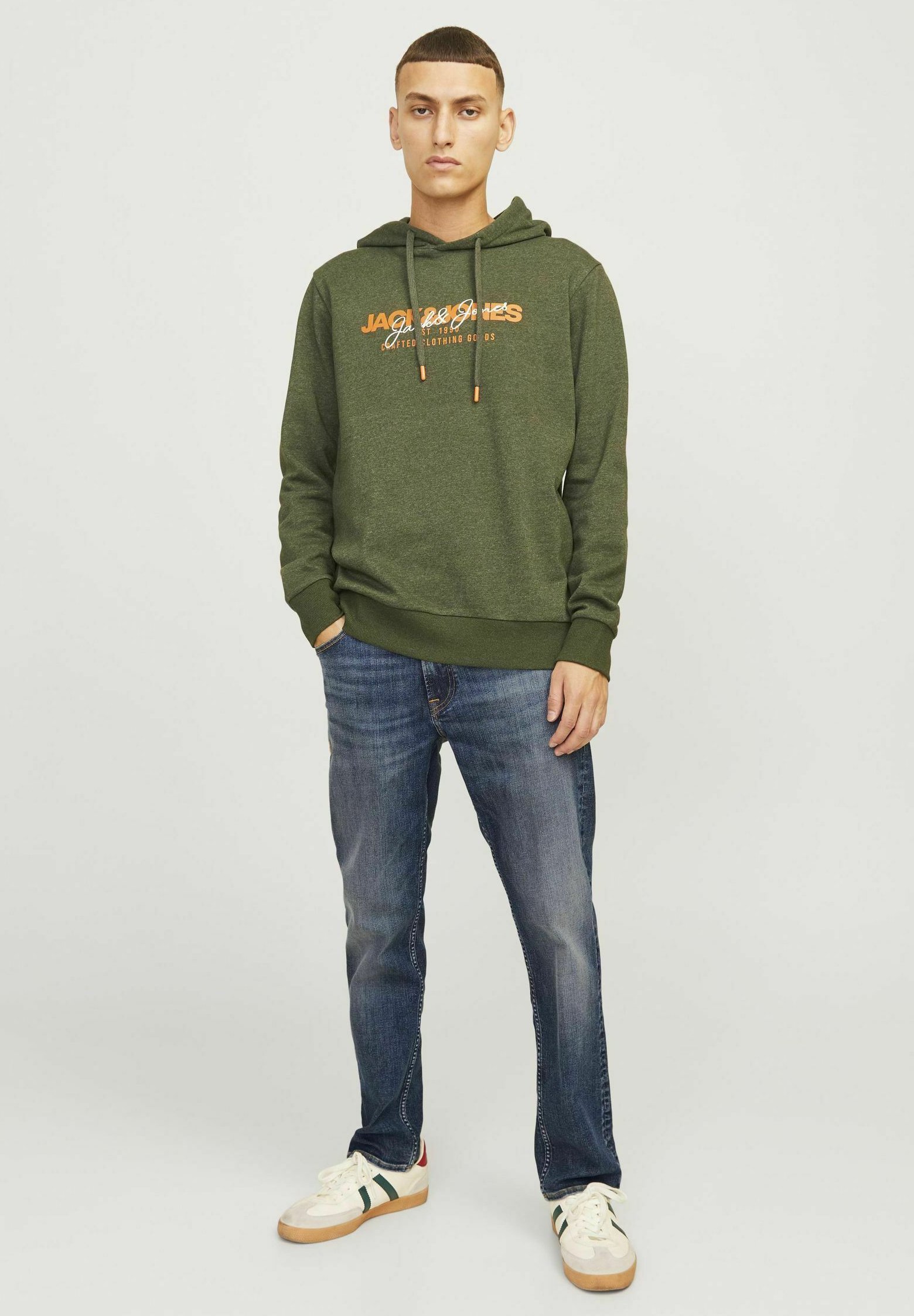 Jean droit Jack & Jones JJICLARK - denim bleu